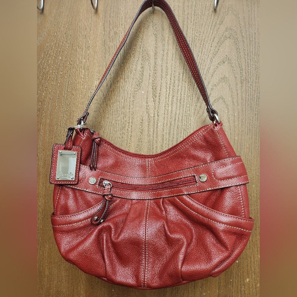 Tiganello Red Leather Shoulder Bag